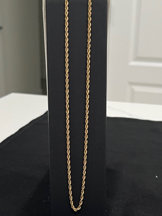 Jewelry - 14K Solid Gold Rope Chain Necklace for Women/Men | 20in | 2.5mm | 11g